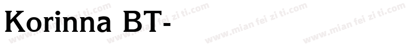Korinna BT字体转换
